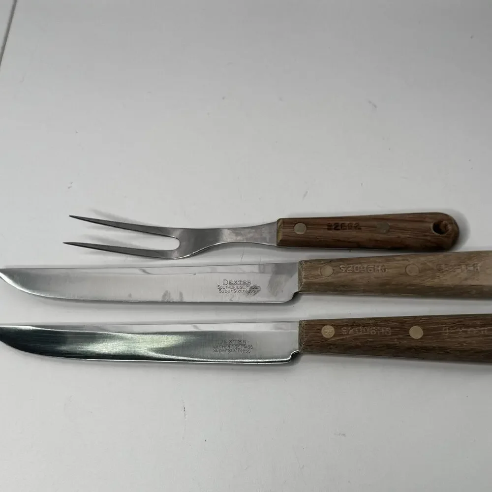 Vintage Dexter Russell Southbridge 3 Piece Set Knife and Fork